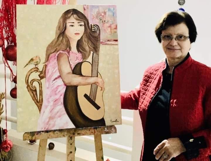 من نيويورك تُبدع الفنانة كاميليا حشيشة  في رسم نضال المرأة 