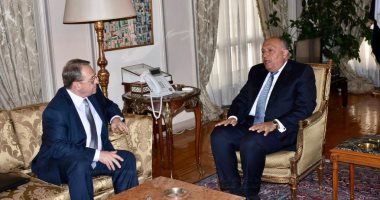 شكرى يبحث مع مبعوث الرئيس الروسى تطورات الأوضاع فى المنطقة
