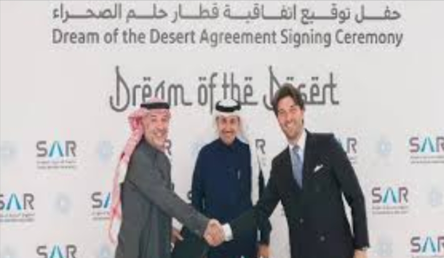  الأول من نوعه بالشرق الأوسط..  "سار" توقع اتفاقية لإطلاق قطار "حلم الصحراء" داخل المملكة 