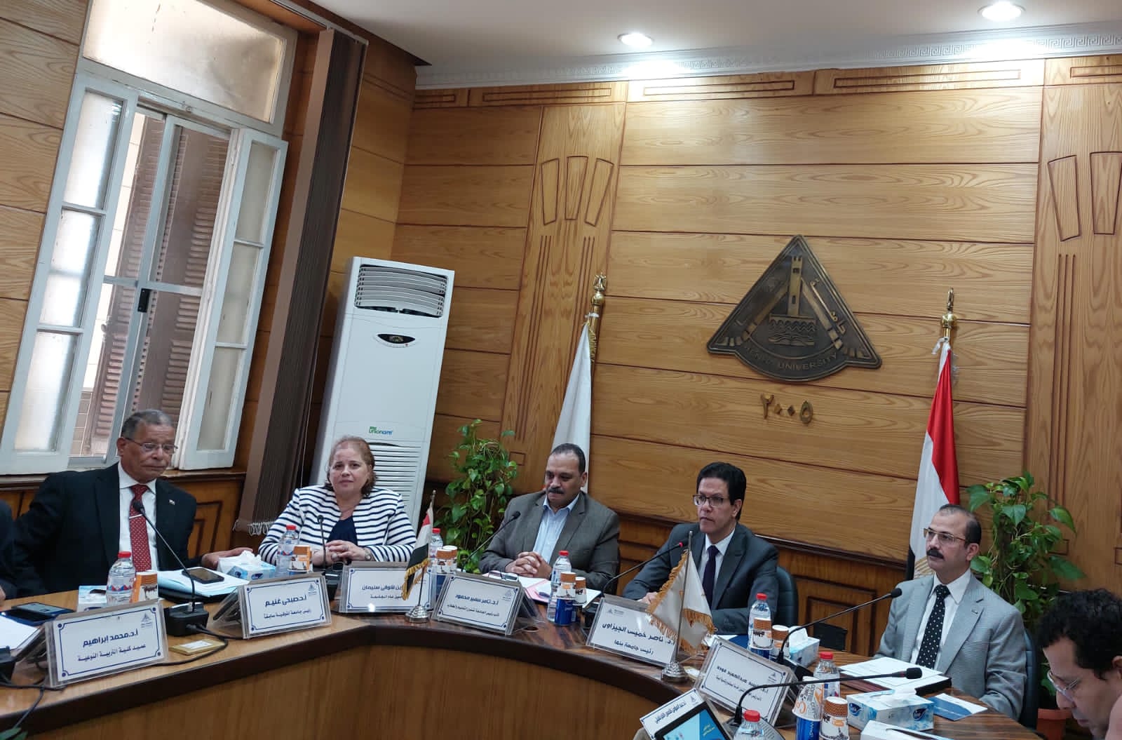 خلال رئاسته مجلس جامعة بنها: " الجيزاوي" : ندعم ونؤيد القيادة السياسية فى قراراتها ومواقفها تجاه القضية الفلسطينية