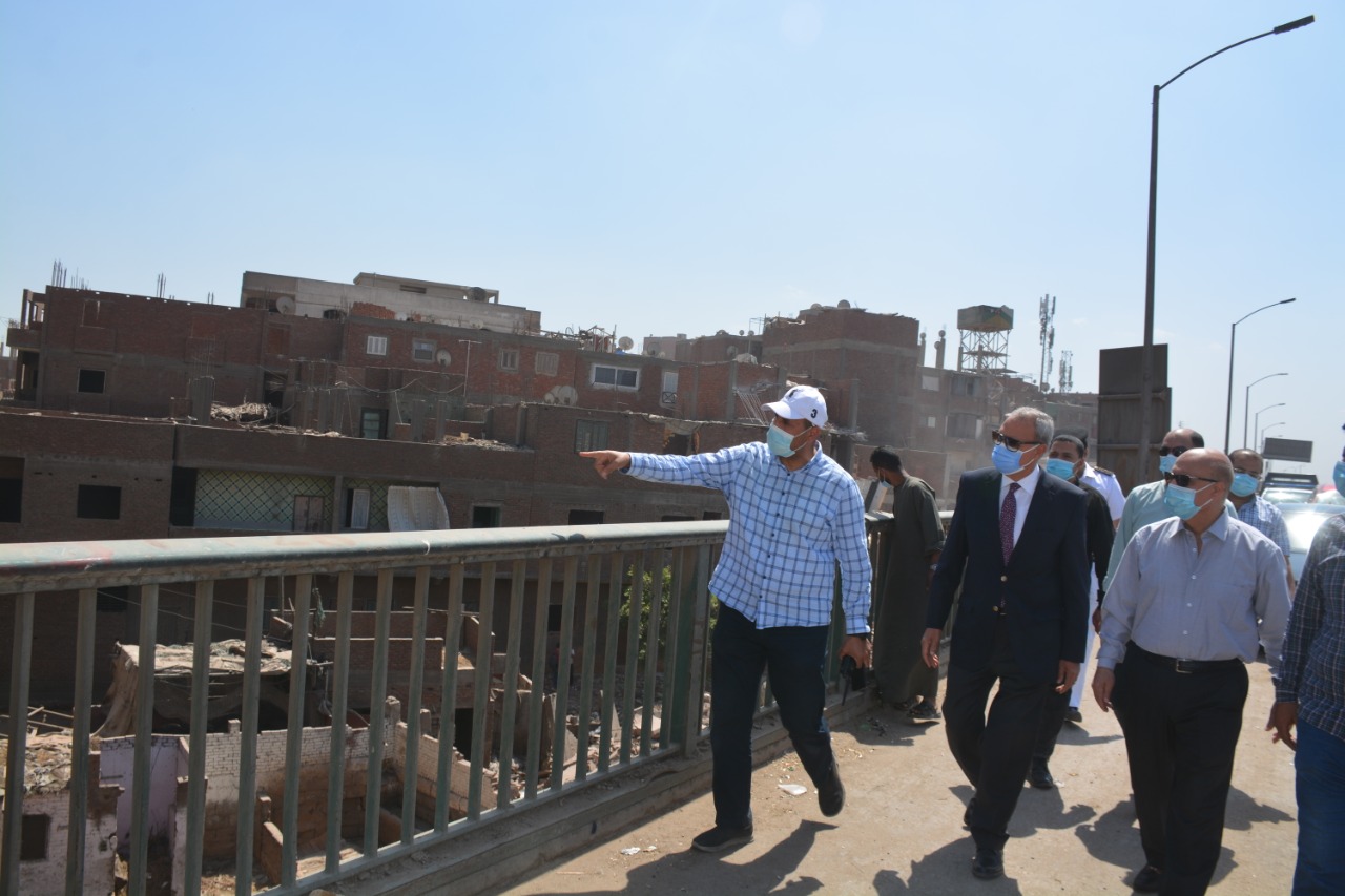 إزالة المباني المتعارضة مع الطريق الدائري باحياء شرق وغرب شبرا الخيمه و الخصوص