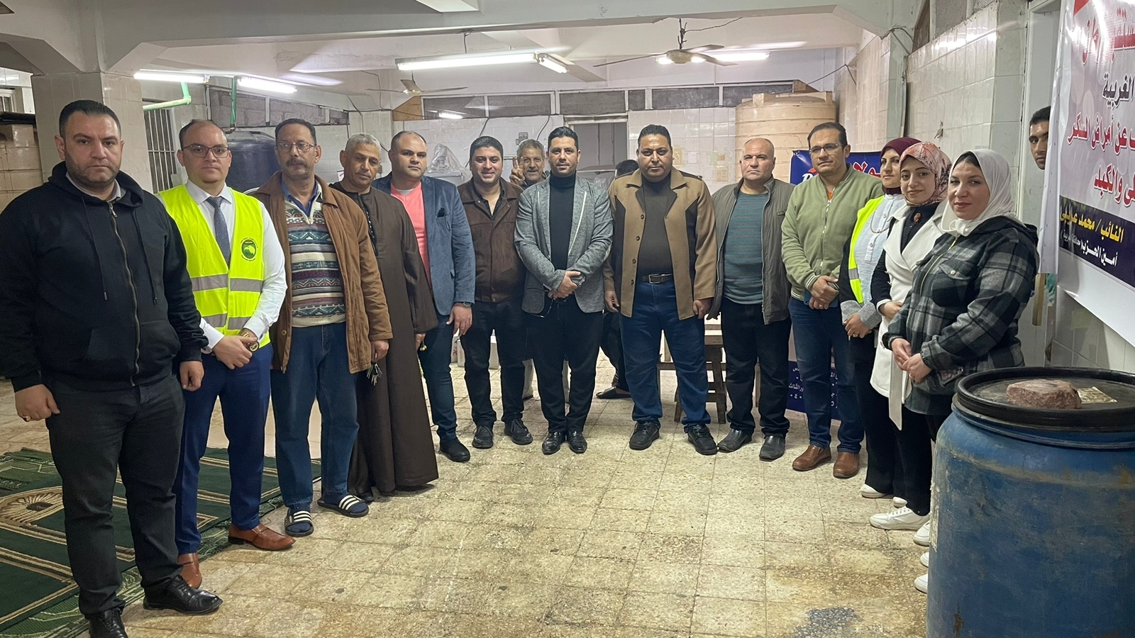 أمانة العمال بالغربية تنظم مبادره" صحتك تهمنا "للكشف على عمال طنطا للزيوت والصابون