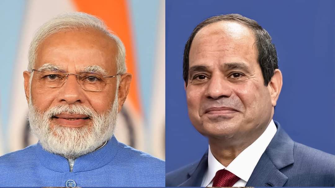 رئيس وزراء الهند  ينشر على حسابه فى تويتر ترحيب خاص بالرئيس السيسي  