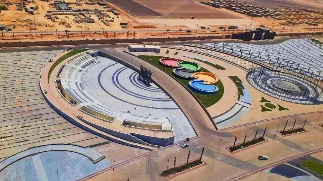 متابعه أعمال إنشاء مدينة مصر الدولية للألعاب الأولمبية