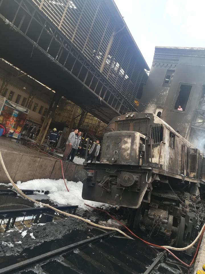 السكة الحديد: انحدار جرار وردية ابو غاطس علي رصيف رقم ٦ بمحطة مصر وعودة عمل جميع الخطوط بانتظام