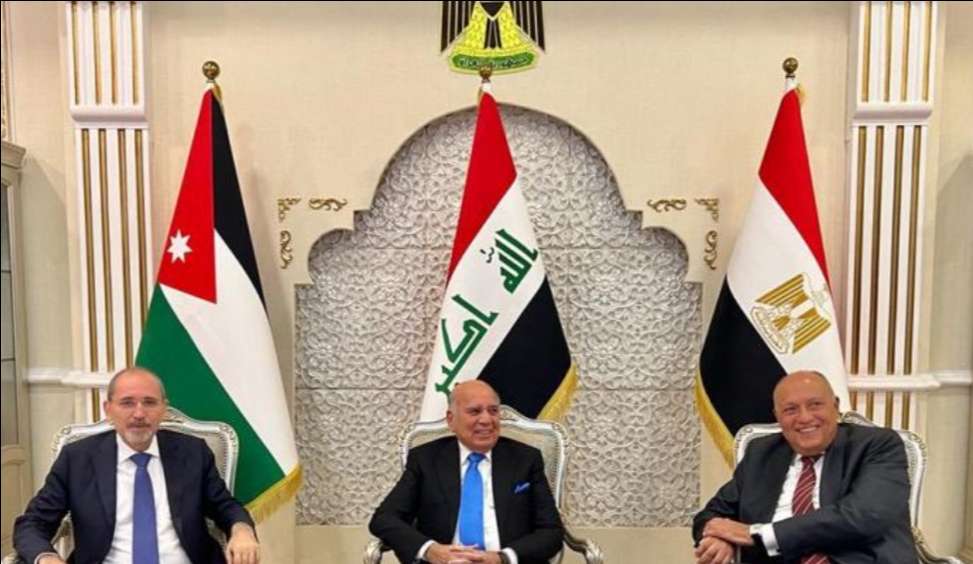 بيان مشترك ( أردني – مصري – عراقي )لبحث سبل التعاون والتنسيق والتكامل الاستراتيجي في إطار آلية التعاون الثلاثي .