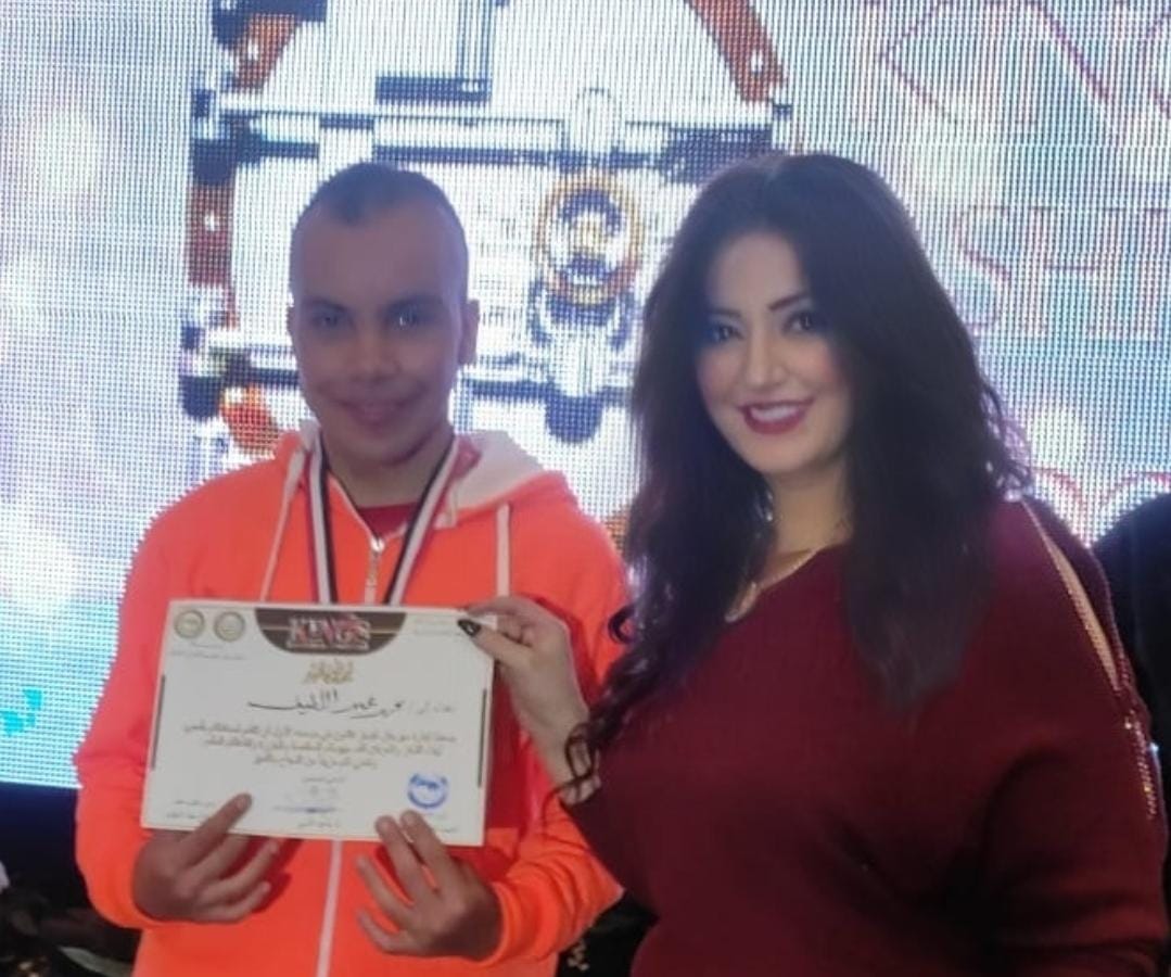 بالصور: الإعلامية مريم يعقوب تتألق فى تكريم ودعم ذوى الهمم