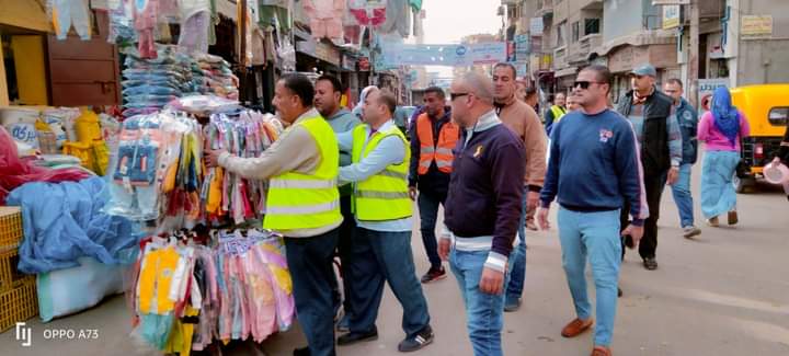 رفع 777 حالة إشغال طريق وتحرير 55 محضر خلال حملات مكبرة بالبحيرة 