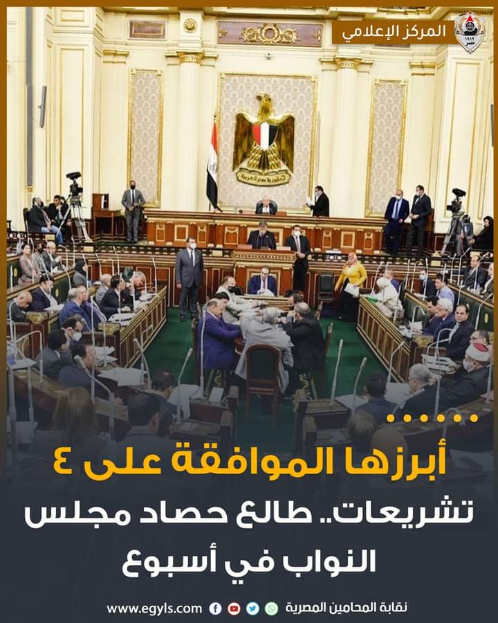 أبرزها الموافقة على 4 تشريعات.. طالع حصاد مجلس النواب في أسبوع