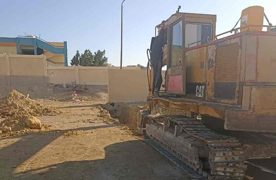 استمرار الأعمال الإنشائية بنادي الشبان المسلمين والعربان بالغردقة