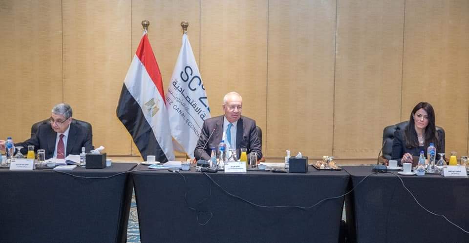 بعد إعادة تشكيله. رابع اجتماعات مجلس إدارة المنطقة الاقتصادية لقناة السويس للعام المالي الحالي بحضور الأعضاء الجدد