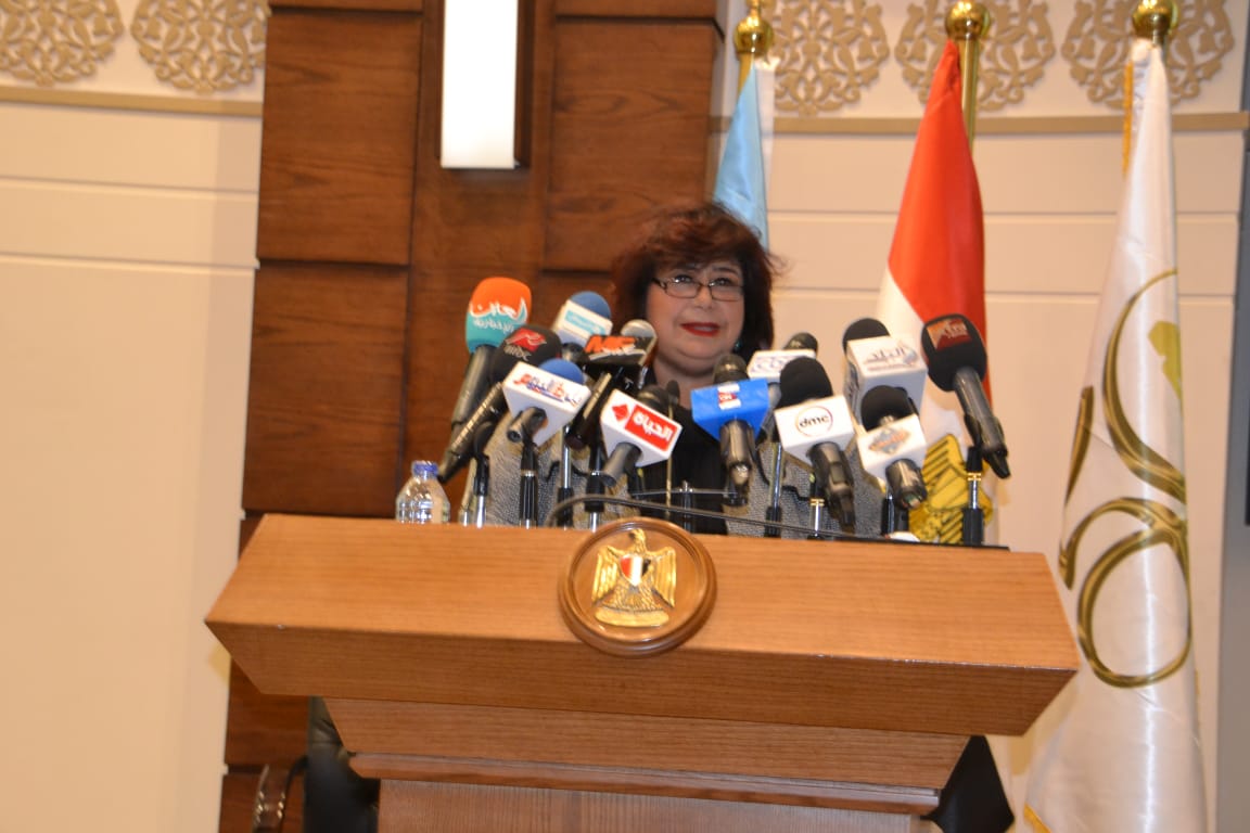 وزيرة الثقافة: نعد بمعرض عالمى للكتاب ولا نعرف مصير أرض مدينة نصر