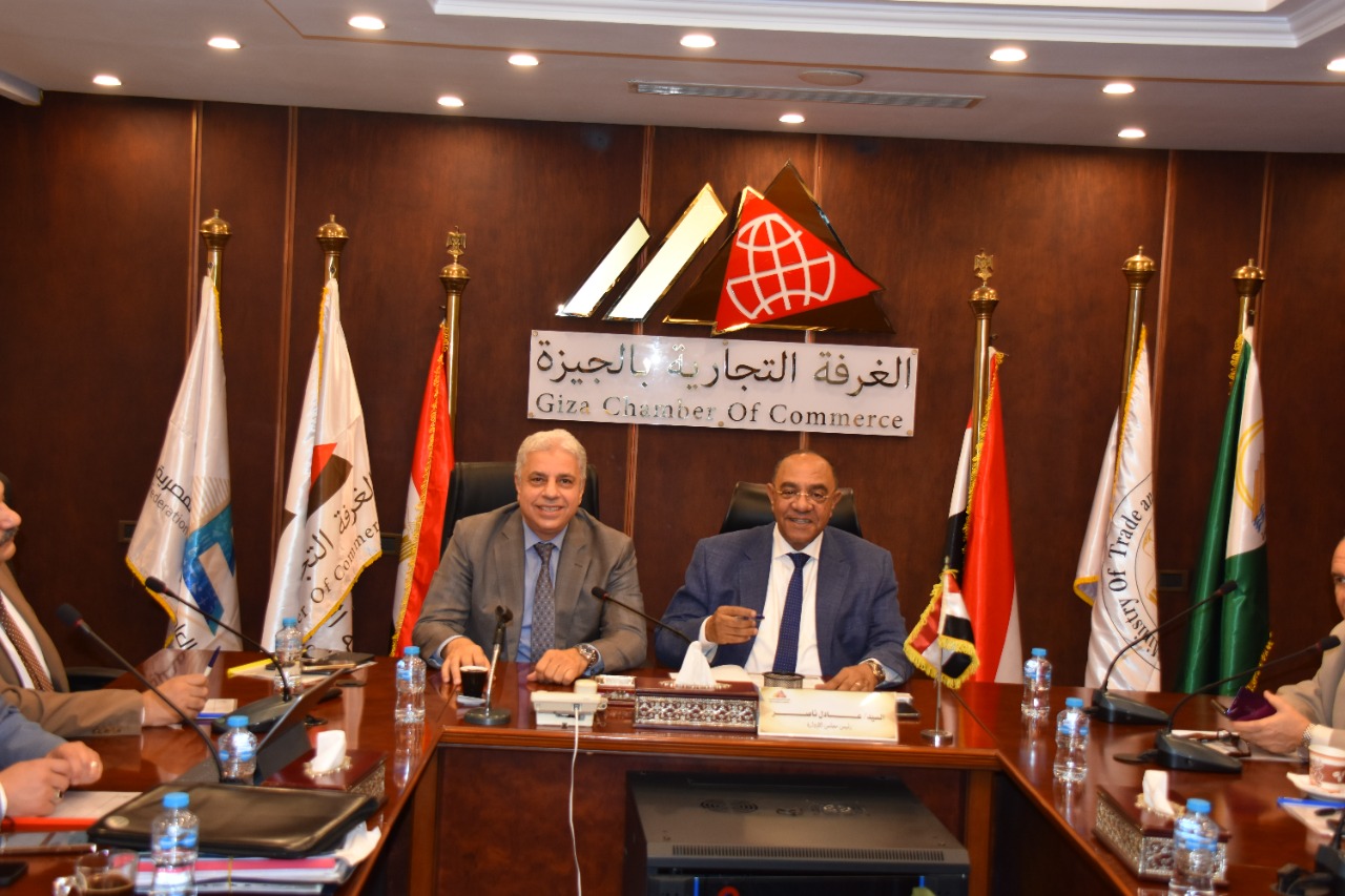 ناصر يلتقي بأعضاء شعبة المصدرين والمستوردين لمناقشة إقامة مؤتمر لتنشيط ودعم الصادرات بالجيزة