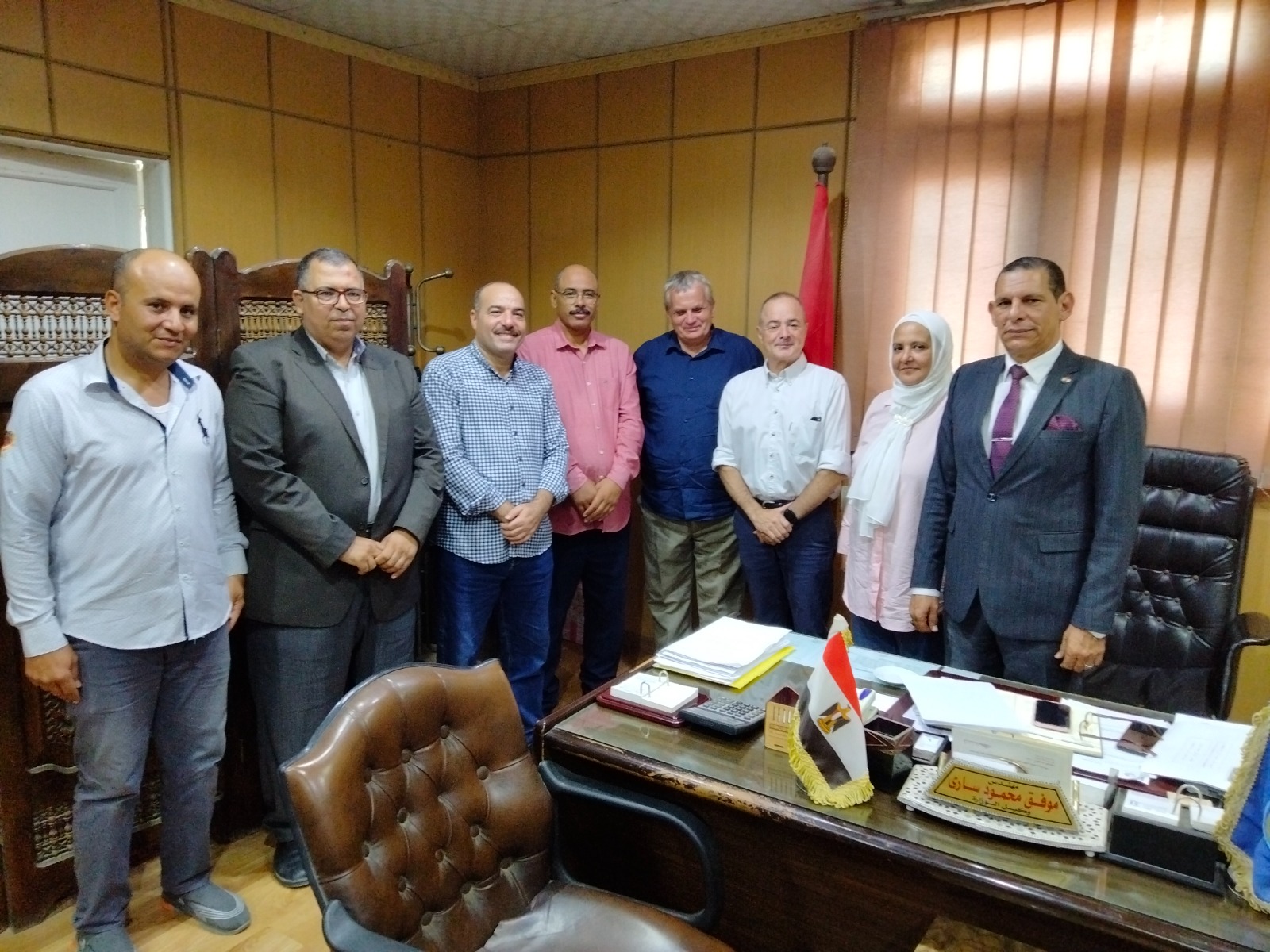 وفد ألمانى يتفقد أنشطة مياه دلتا النيل بزراعة البحيرة