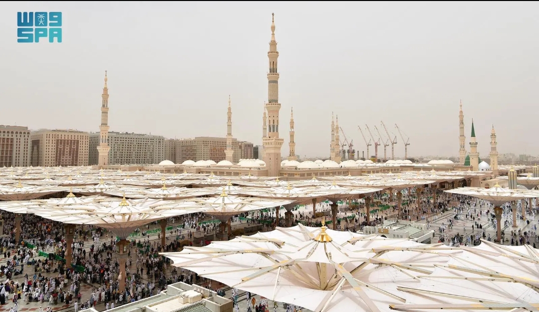المسجد النبوي يستقبل أكثر من ٥ ملايين مصلٍ خلال الأسبوع الماضي