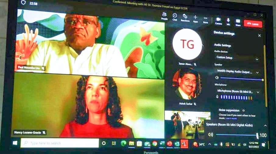 وزيرة البيئة تناقش مع ممثلي البنك الدولي آخر مستجدات إعداد التقرير القطري للمناخ والتنمية CCDR