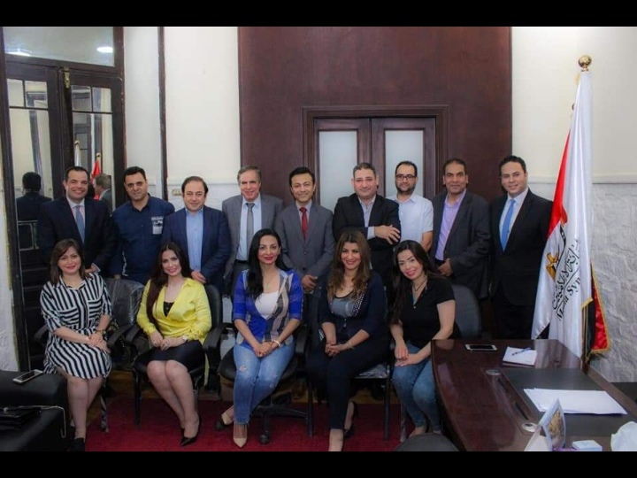 بالصور: محمد محفوظ يشارك في اجتماعات " تدريب" نقابة الإعلاميين