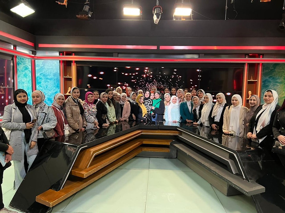 للإرتقاء بالمستوى المهنى والتدريبى : طلاب جامعة بنها فى استوديوهات مدينة الإنتاج الإعلامى