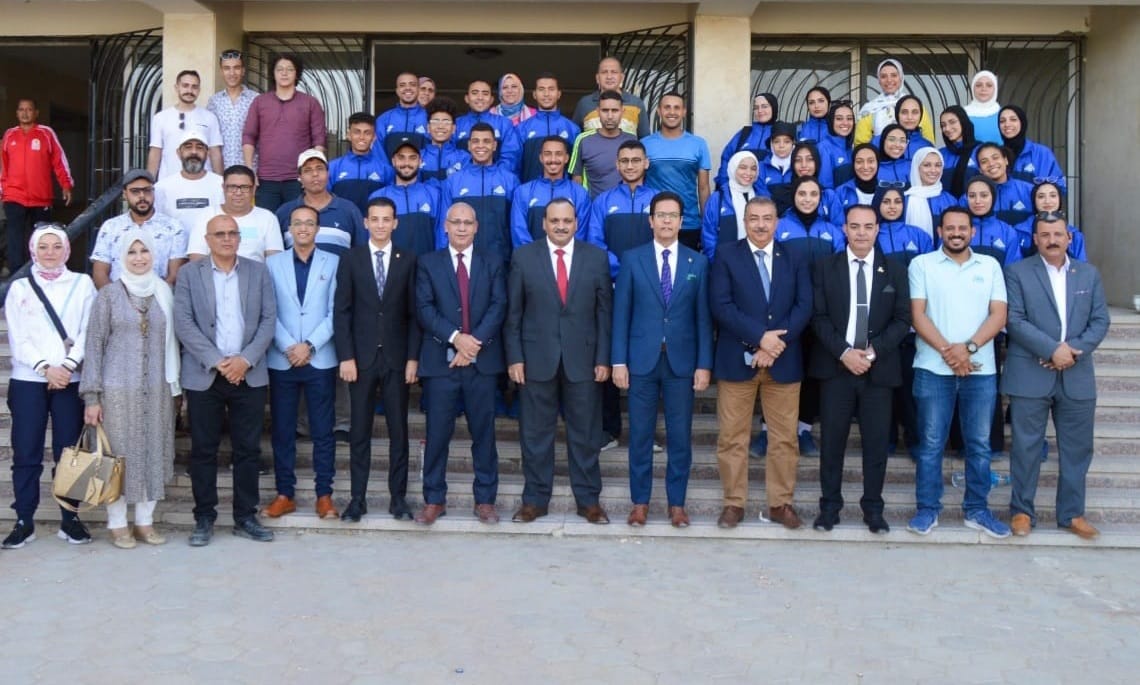 جامعة بنها تشارك فى أسبوع شباب الجامعات الثالث عشر بحلوان 