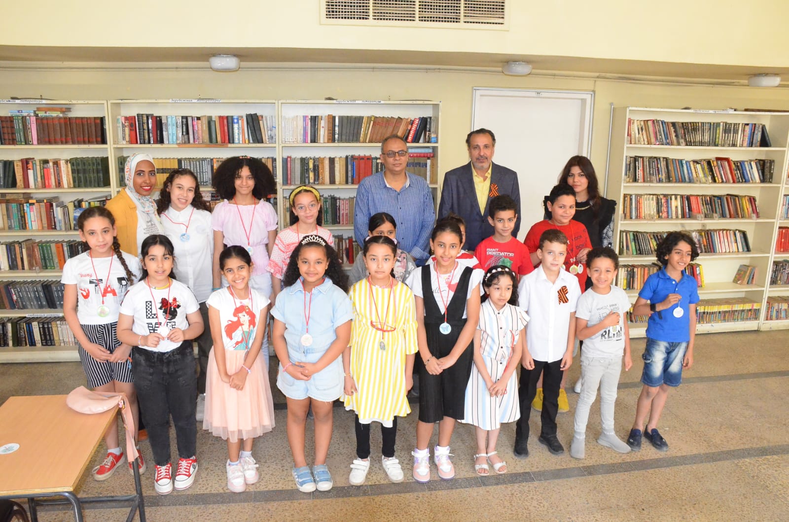 في ذكري عيد النصر....ورشة فنية لاطفال مصر وروسيا