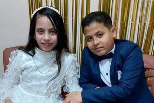 خطوبة أصغر عروسين بالشرقية العروس 4 ابتدائي والعريس الصف السادس   