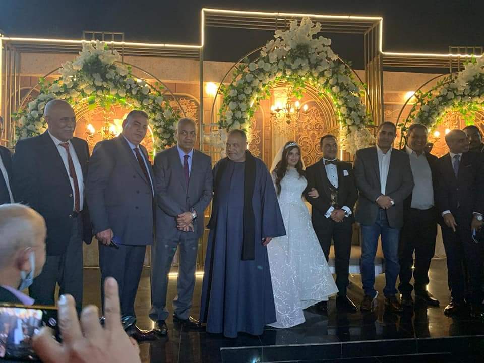 بالصور..فرحة ال مخلوف وحمدان بزفاف وسيم كمال علي مني فاروق