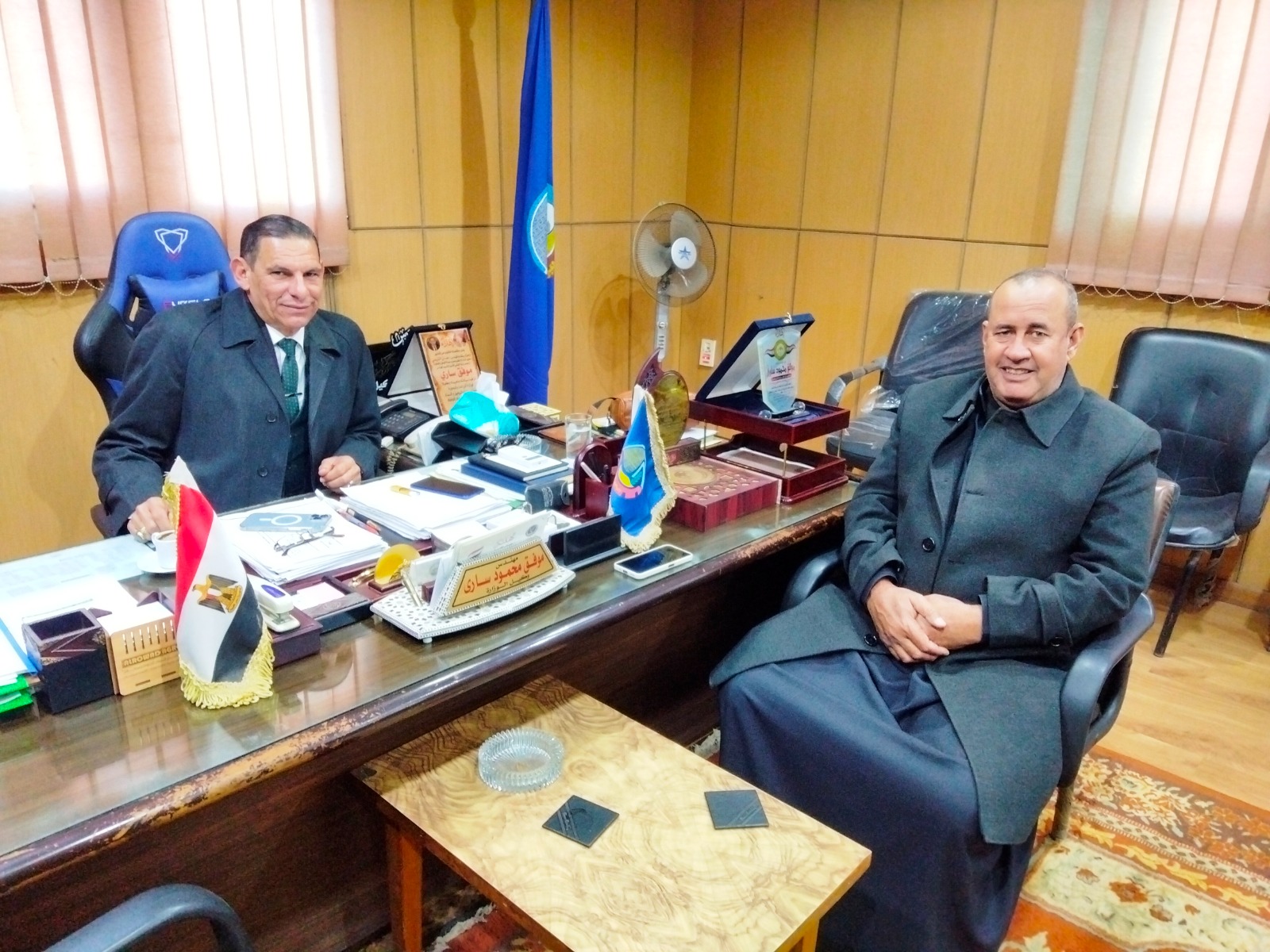 سارى يجتمع برئيس الجمعية المركزية لبحث دور الجمعيات التعاونية فى دعم قطاع الزراعة بالبحيرة