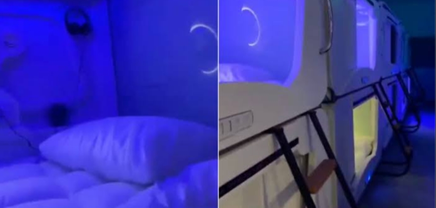 كبسولات النوم" .. خدمة استثنائية في مطارات الرياض تحقق الرفاهية للمسافرين