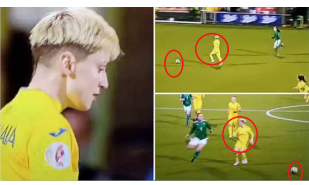 بالصور: لاعبة المنتخب الأيرلندي تركت الكرة وتهاجم زميلتها