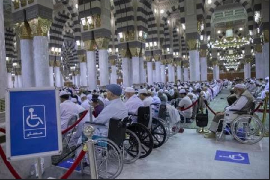 هيئة العناية بشؤون الحرمين تخصص مصليات خاصة لذوي الإعاقة