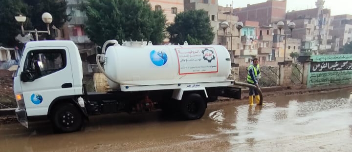 مجاهد يتابع رفع مياه الامطار ورفع حالة الطوارئ بكافة مدن محافظه القليوبيه