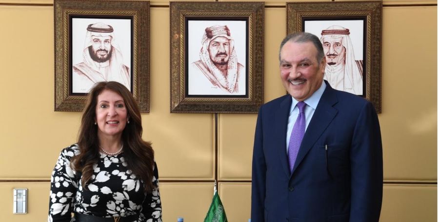 سفير المملكة لدى مصر يستقبل نظيرته الأمريكية