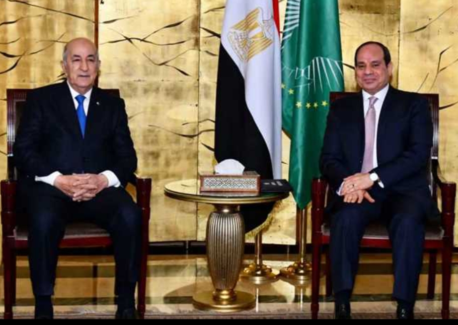 الرئيس عبد الفتاح السيسي يتلقي اتصالاً هاتفياً من نظيره  الجزائري