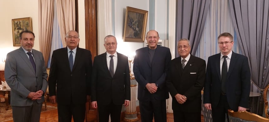 خلال الافطار الرمضاني بالقاعة المصرية بالسفارة الروسية