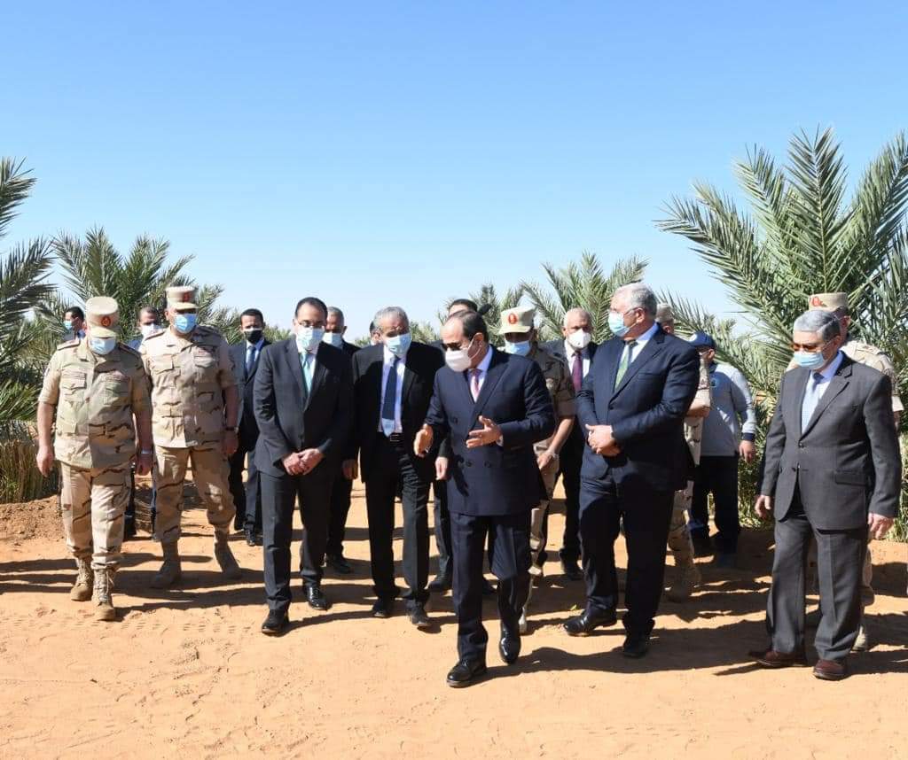 السيسي يشهد حصاد موسم القمح