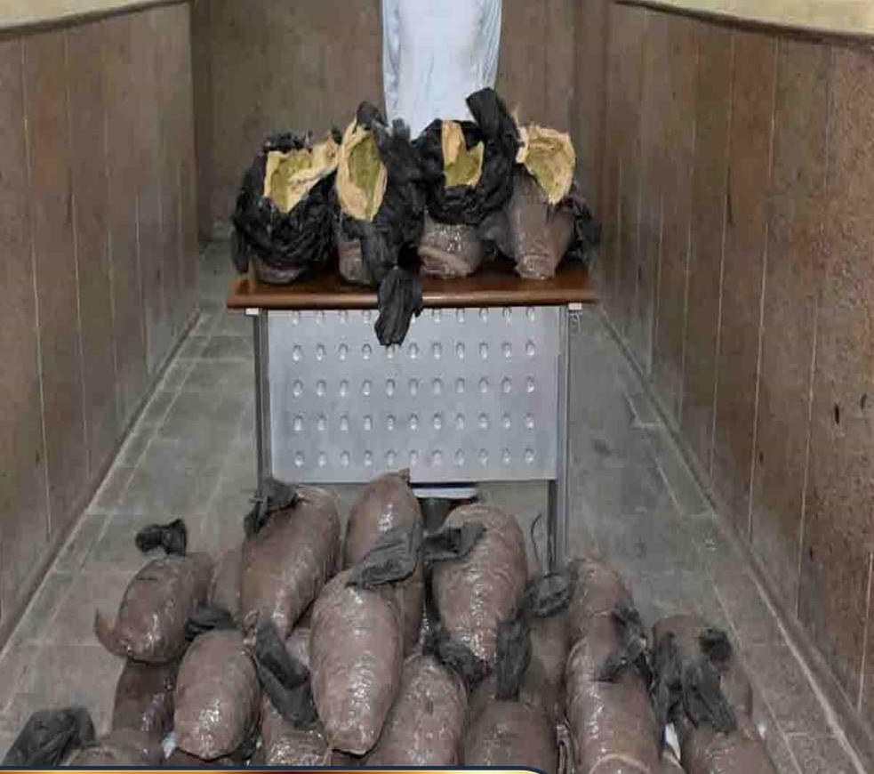 ضبط مسجل بحوزته 120كيلو من مخدر بانجو بالصف