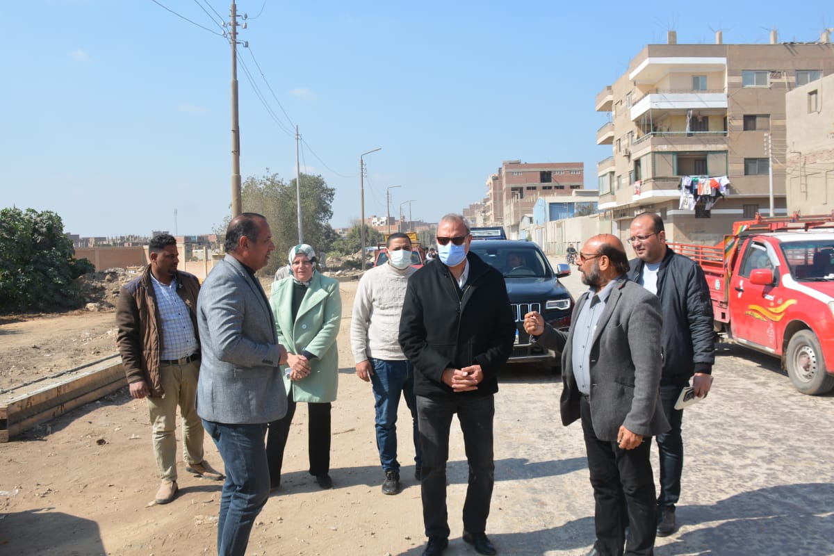 محافظ القليوبية يتفقد طريق الحادثه أبو الغيط وطريق ترعة الباسوسية للوقوف علي نسب التنفيذ الفعلية وتسريع وتيرة العمل بمدينة القناطر الخيرية