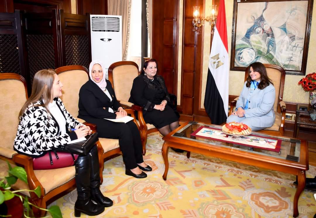وزيرة الهجرة تستقبل النائبة سهام بشاي وممثلي مؤسسة Together For Heritage