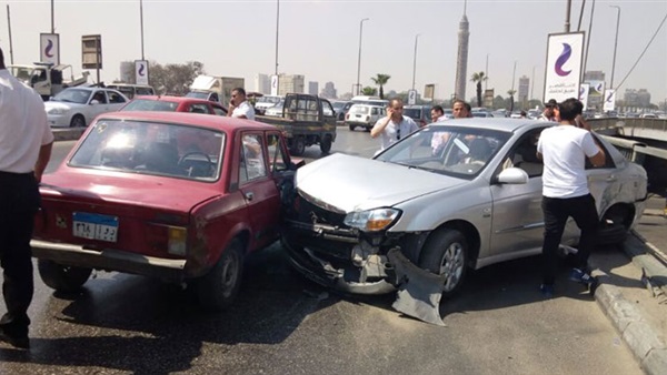 إصابة ضابط شرطة وثلاثة آخرين في حادث تصادم ببني سويف