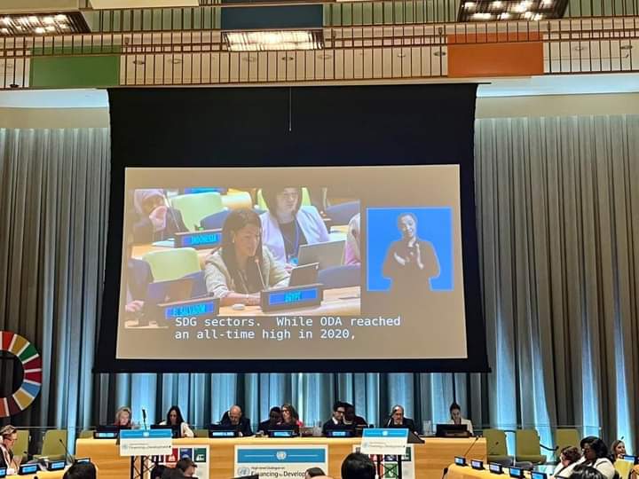 د. رانيا المشاط وزيرة التعاون الدولي تلقي كلمة مصر في جلسة الحوار رفيع المستوى بشأن التمويل من أجل التنمية ضمن اجتماعات الدورة 78 للجمعية العامة للأمم المتحدة