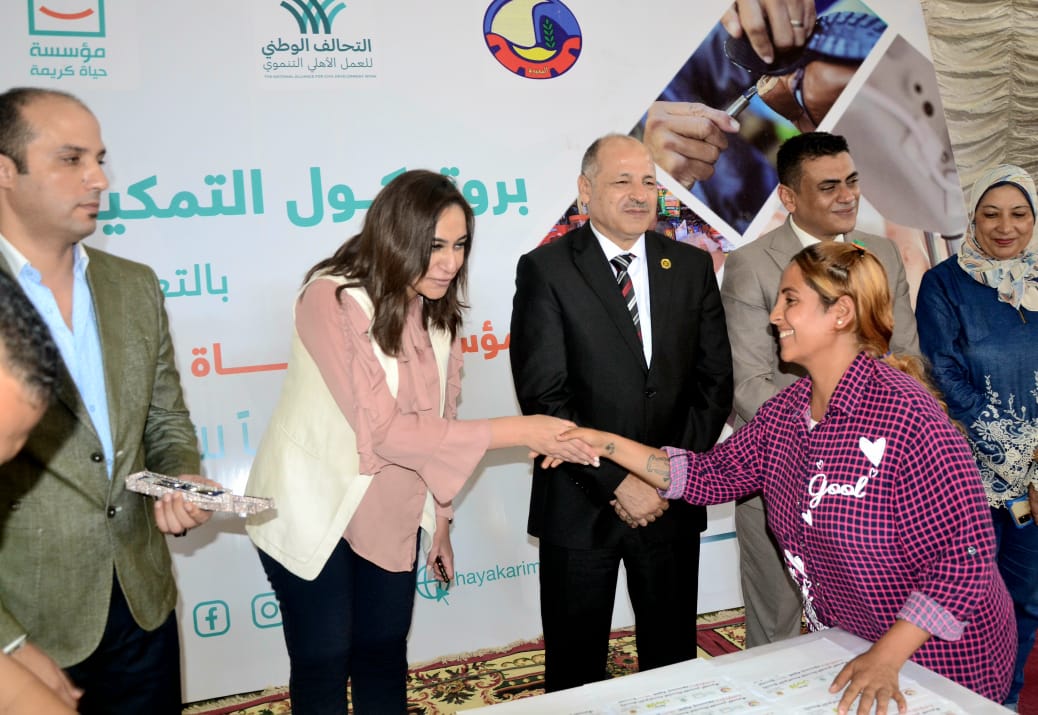 بلبع تشهد إحتفالية تسليم عدد 80 مشروعات اقتصادي بالتعاون بين مؤسسة حياة كريمة وجمعية الأورمان