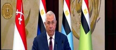 كلمة وزير الزراعة أمام فخامة الرئيس عبد الفتاح السيسي رئيس الجمهورية في افتتاح مجمع الأسمدة الأزوتية