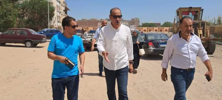 رئيس المدينة في جولة تفقدية لمتابعة عدد من المشروعات بالمدينة