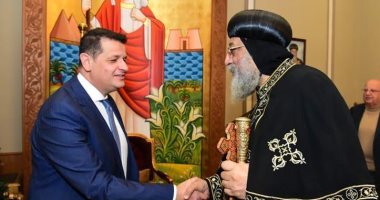 لقاء لجنة الشئون الأفريقية بمجلس النواب بالبابا تواضروس