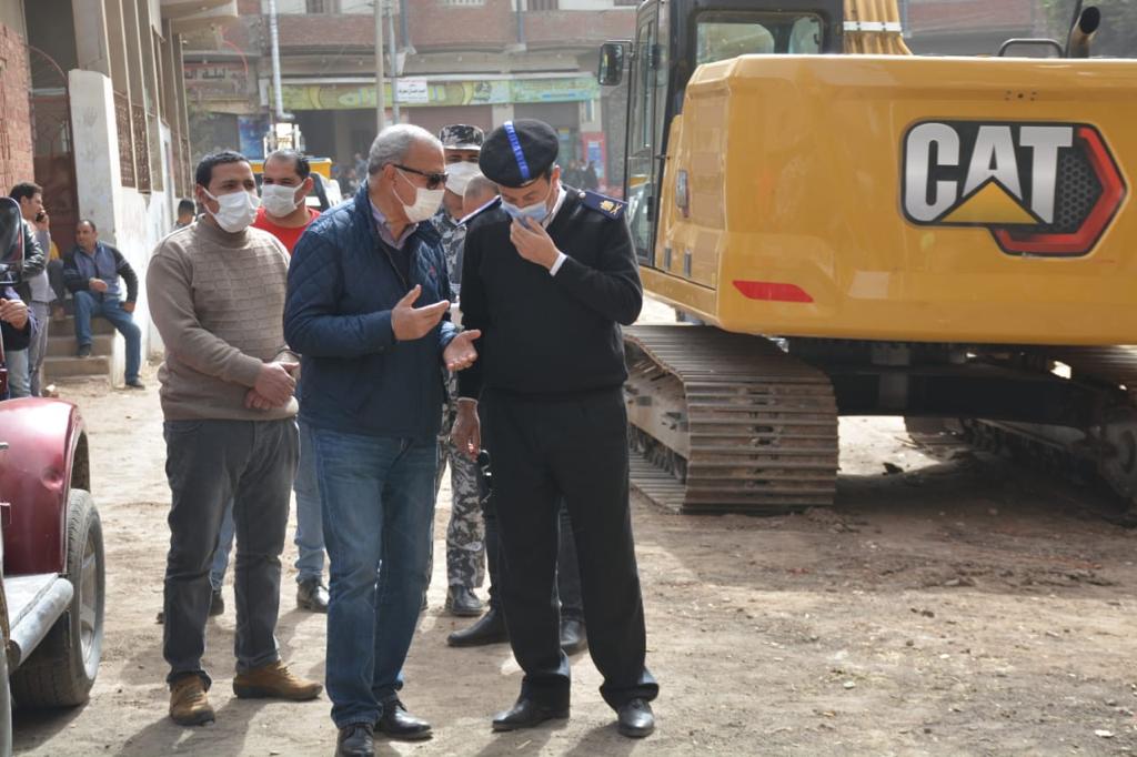 محافظ القليوبيه يواصل حملاته المكثفة للقضاء على ظاهرة البناء المخالف والتعدي على الأراضي الزراعية وأراضي أملاك الدولة بنطاق مدينة طوخ