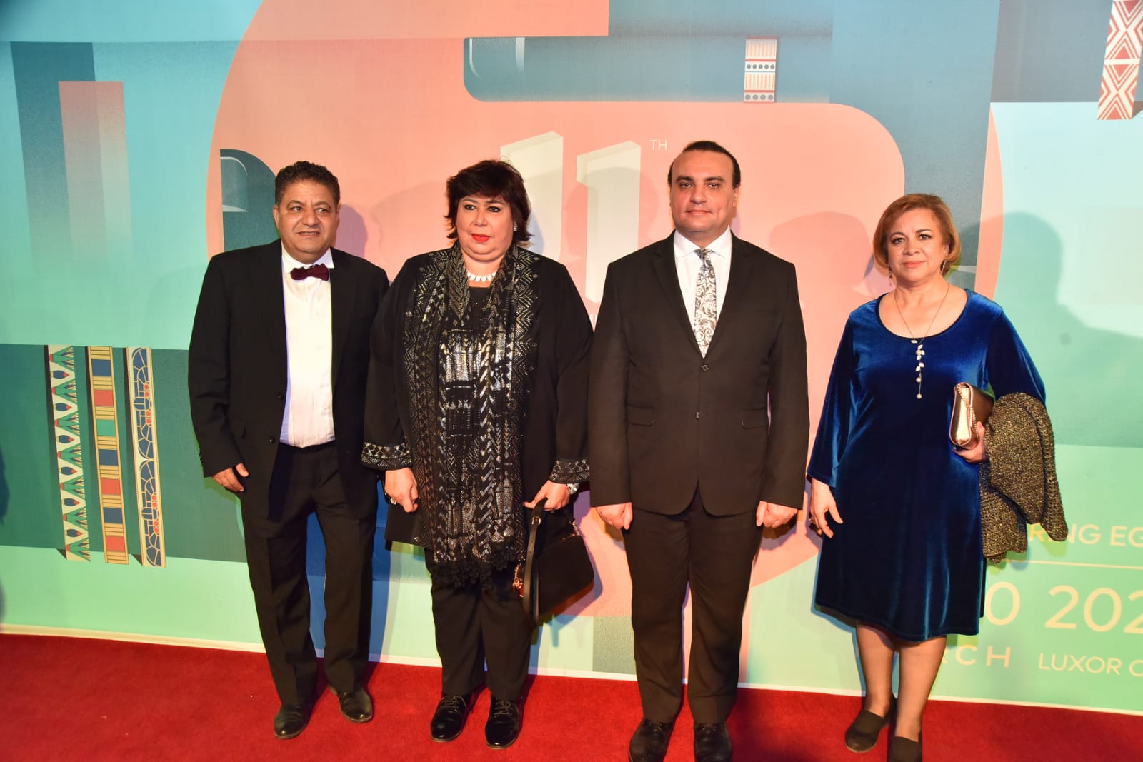 بالصور .. وزيرة الثقافة ونجوم السينما علي الريد كاربت بمهرجان الأقصر علي ضفاف النيل