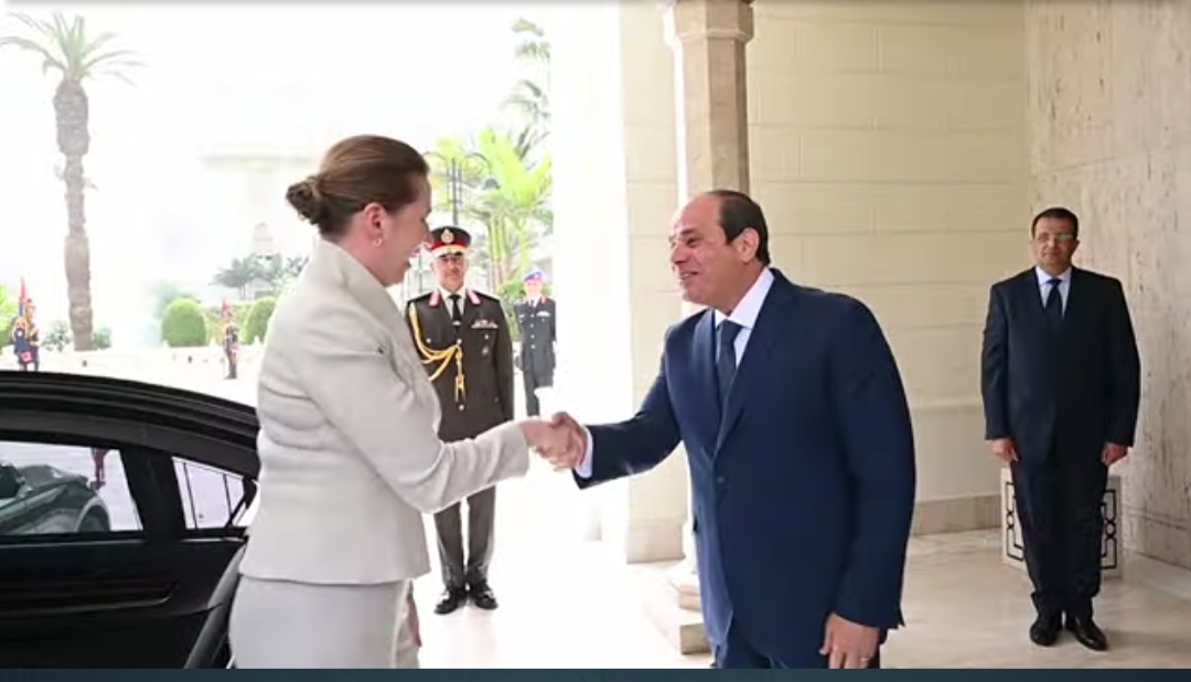 السيسى استقبل رئيسة وزراء الدنمارك