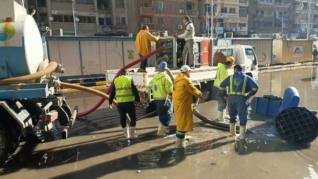 رفع درجة الاستعدادبعد سقوط أمطار بمحافظتى الإسكندرية و مطروح و البحيرة.