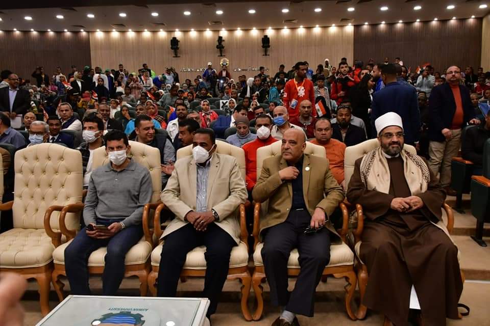 صبحي،وعطية،وشعيب يشهدون مؤتمر تحصين الشباب ضد حروب الجيل الرابع ضمن أولمبياد المحافظات الحدودية بجامعة أسوان 