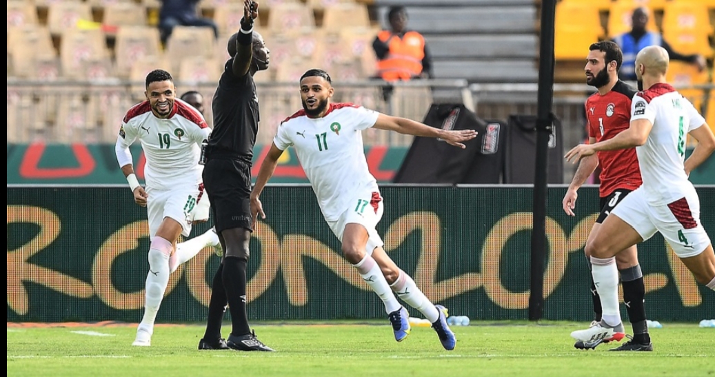 فوز منتخب مصر علي المنتخب المغربي والتأهل لدور النصف نهائي ٢-١